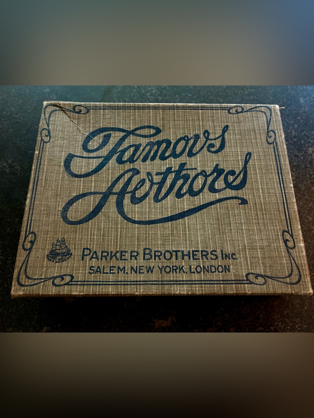 Parker Brothers Famous Authors Card Game 1943 Edition
